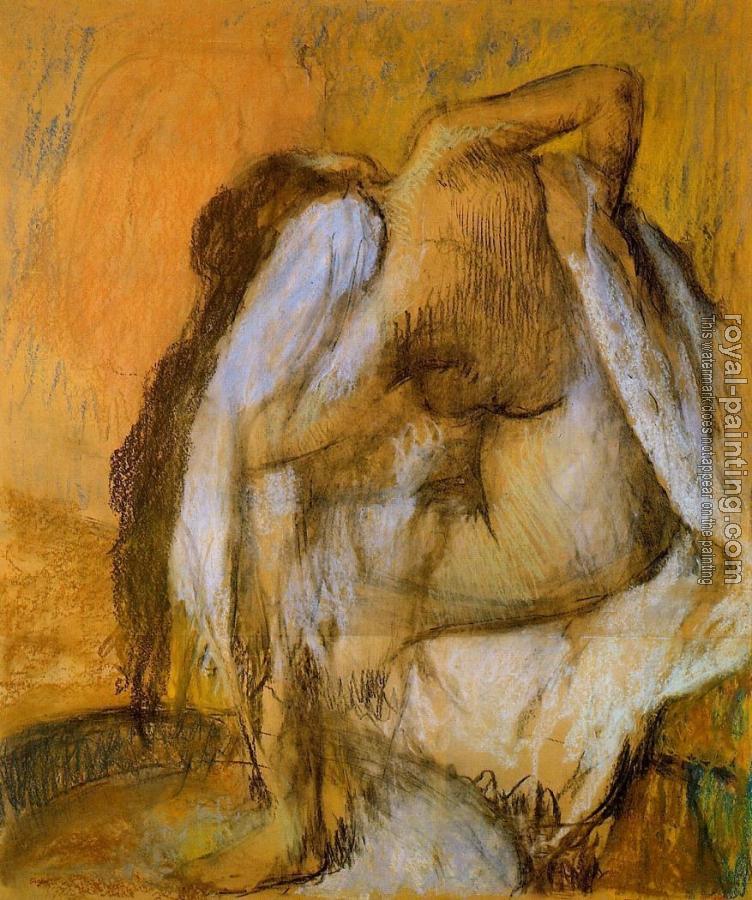 Edgar Degas : After the Bath, Woman Drying Herself V